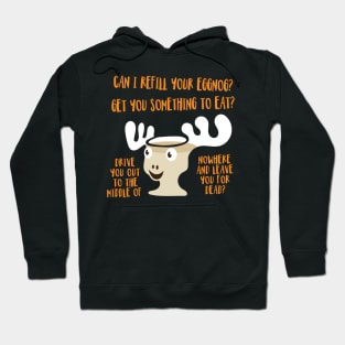 'Can I Refill Your Eggnog?' Cool Christmas Lampoon Hoodie